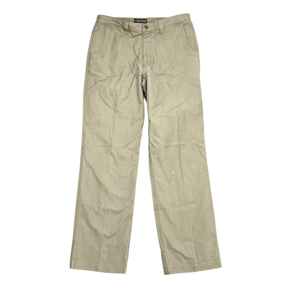 Mountain Khakis Mens Original Mountain Pant Khaki Tan Cotton Canvas 36x34